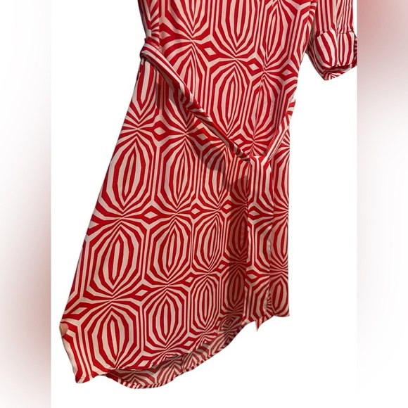 Laundry by Shelli Segal Red Geometric Dress size 4 - Picture 6 of 11